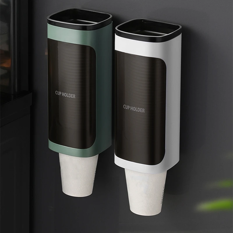 Dispenser Disposable Paper Cup Distributor Cup Holder Used for Wall Mounted Home Office, The Paper Cup Holder of Water Autom