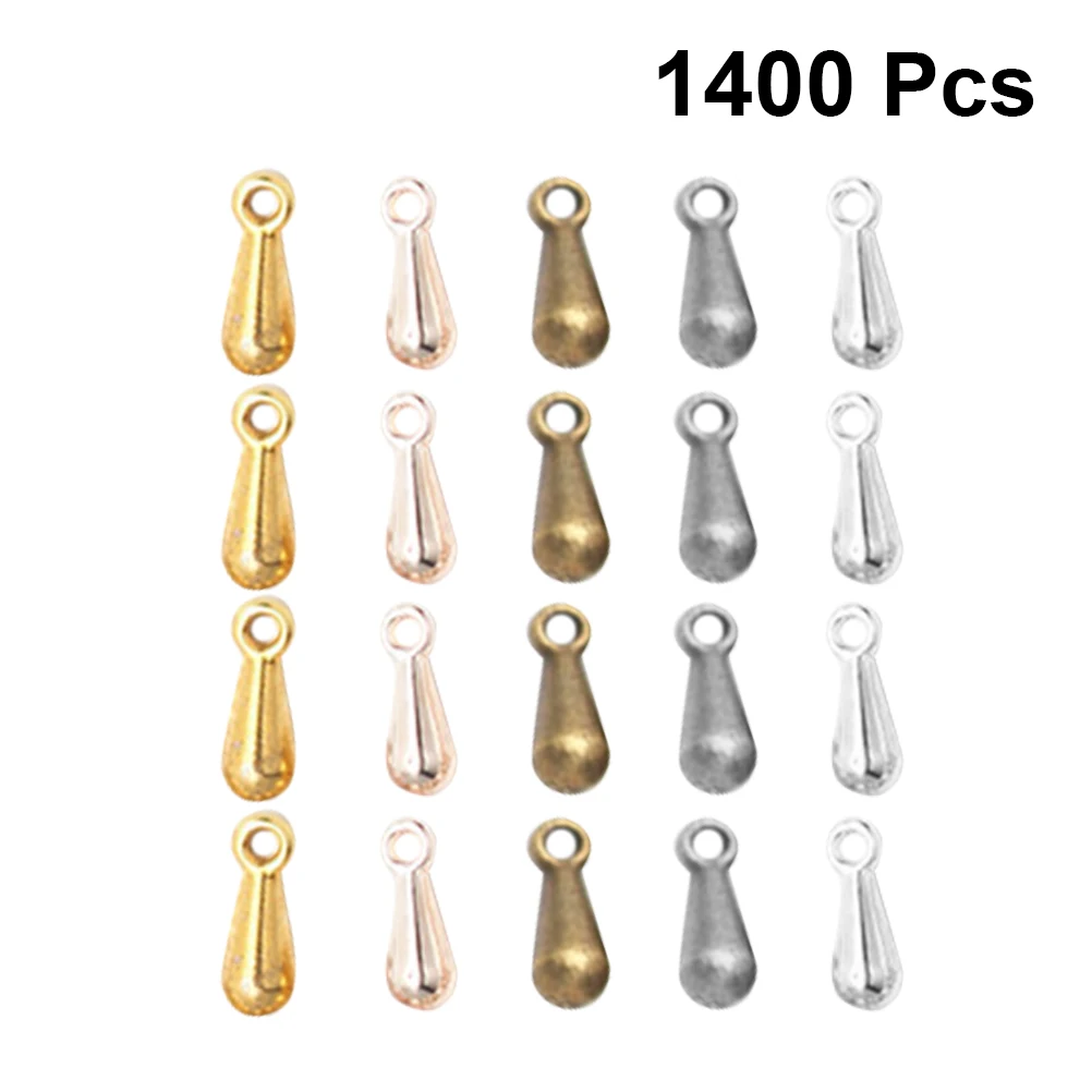 

1400pcs Water Drop Shaped Charms Zinc Alloy Pendant DIY Earring Findings Bracelet Jewelry Making Materials Mixed