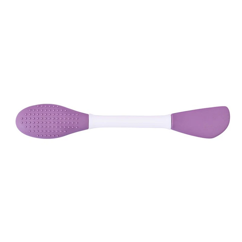 Double Head Silicone Facial Mask Brush Facial Massage Cleaning Brushs DIY Mud Film Scraper Facial Care Tool Dropshiping