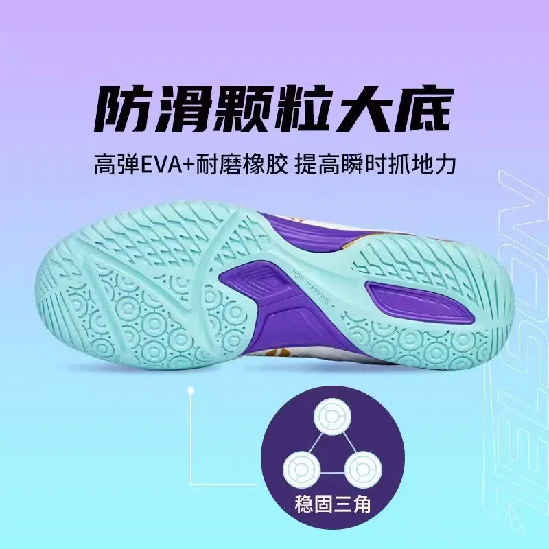 New ping pong shoes suitable for training, comfortable badminton shoes, unisex brand sports casual shoes, court-specific shoes.
