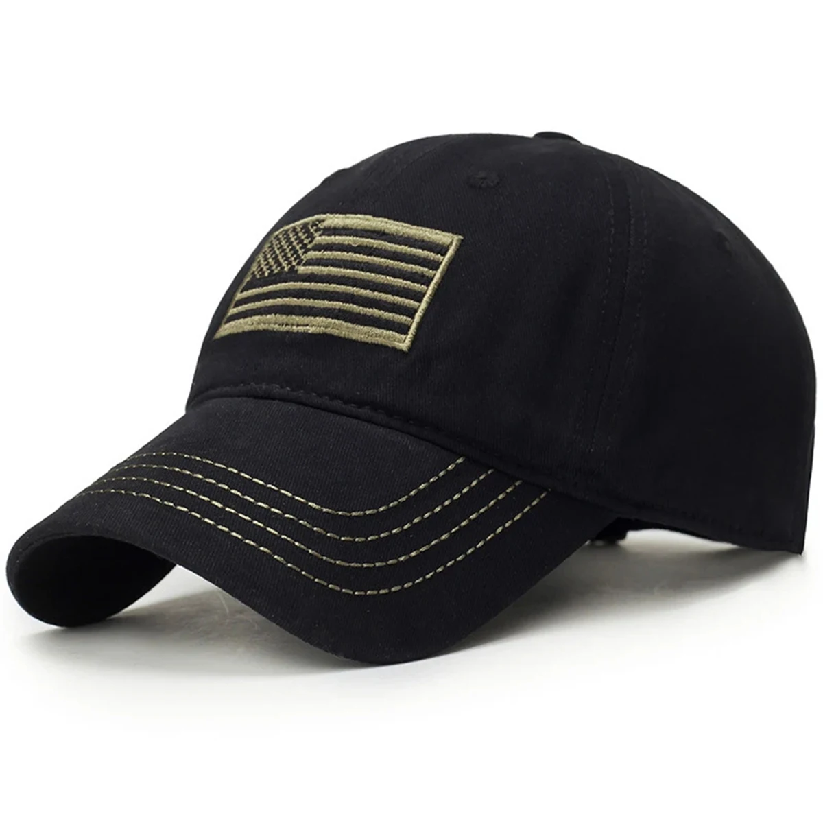 Unisex Flagge der Vereinigten Staaten Stickerei Baseball Caps Frühling Herbst Outdoor Einstellbare Casual Hüte Sonnenschutz Hut Sport Cap – Detail 4