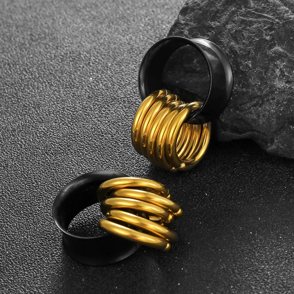 Stainless Steel Ear Tunnels for Body Piercing