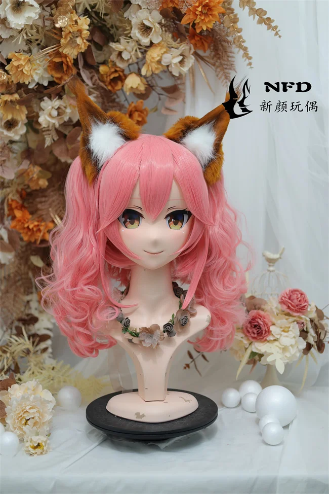 

(Tamamo no Mae) Full head super sweet female resin crossdressing BJD Doll kig cosplay kigurumi mask