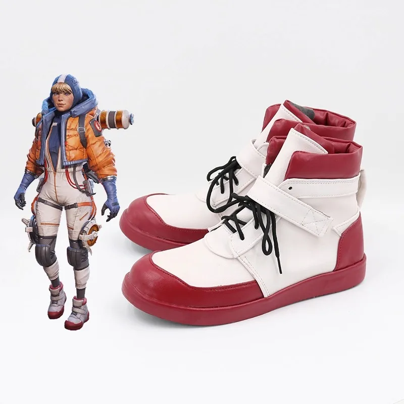 Apex Legends Natalie Paquette Wattson Cosplay Costume Shoes Handmade Faux Leather Boots