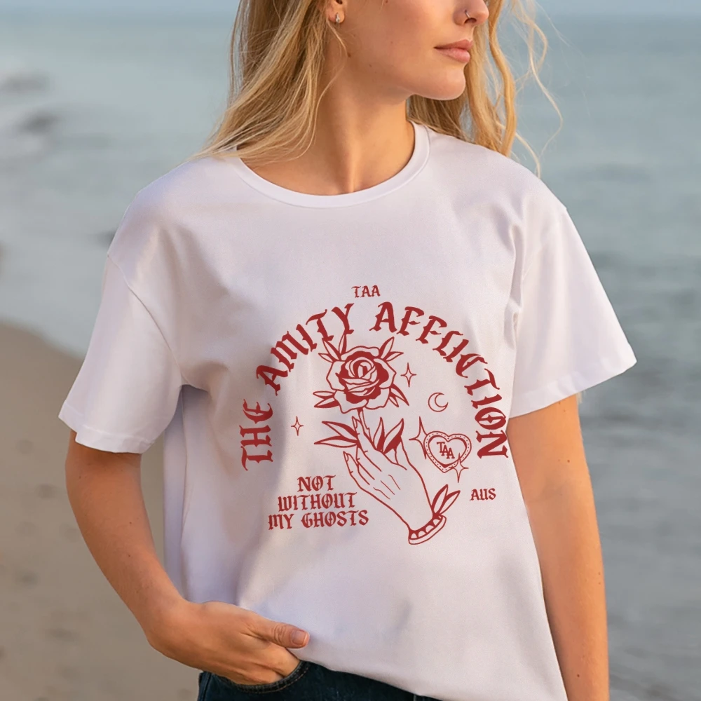 The Amity Affliction Shirt Not Without My Ghost Women Trendy Shirt Casual T-Shirt For Women