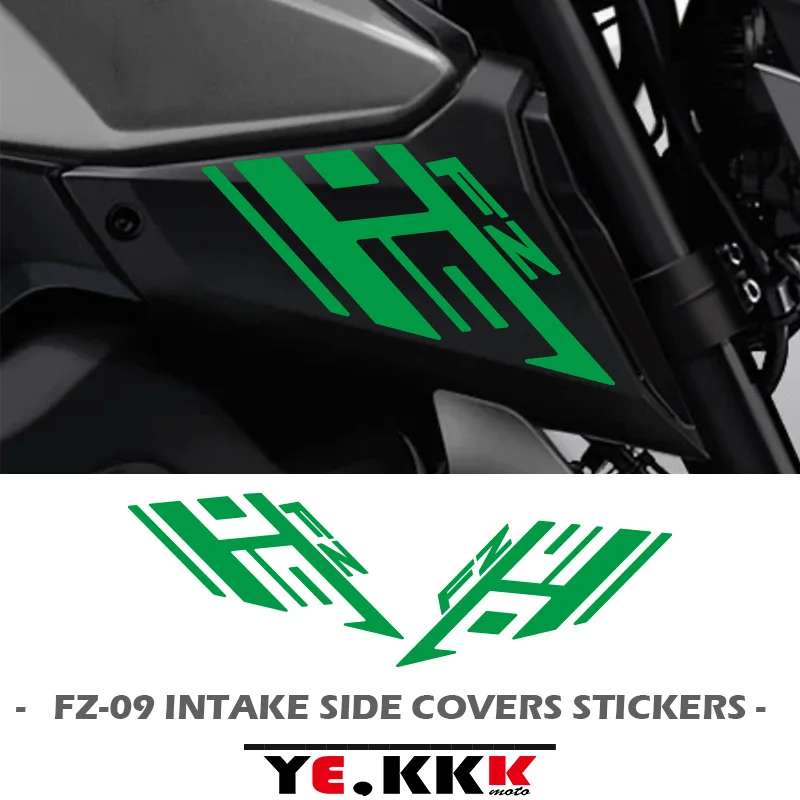 

For YAMAHA FZ09 FZ-09 FZ09SP Air Intake Side Cover Sticker Set Fairing Decals Hollow Out Custom 2014-2019