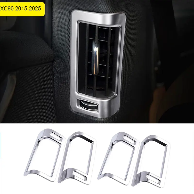 

For Volvo XC90 Rear exhaust vent decorative car sticker Two rows and three rows 2015 16 17 18 2019 2020 2021 2022 2023 2024 2025