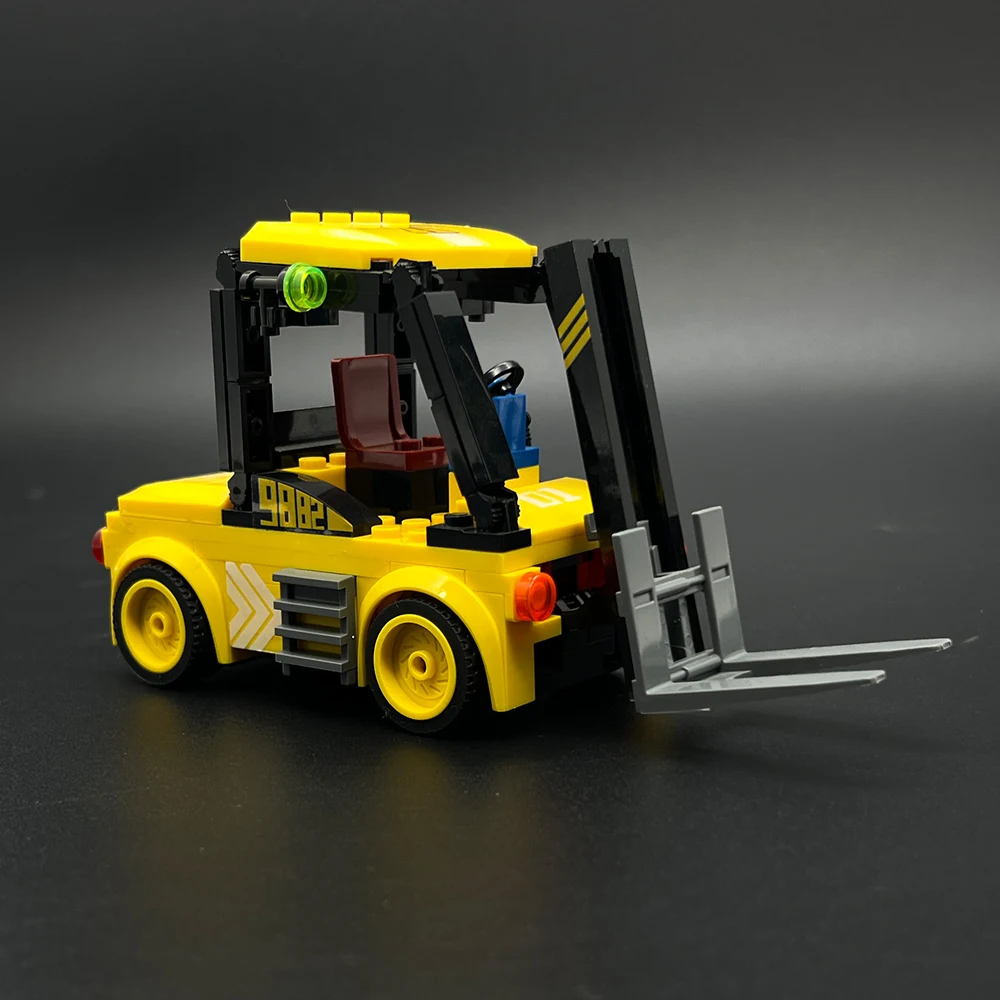 94-teiliges Technik-Gabelstapler-Bausteinset, Mini-Baufahrzeug-Bausteine DIY STEM-Spielzeug, Geburtstagsgeschenk für Kinder Jungen Mädchen – Detail 1