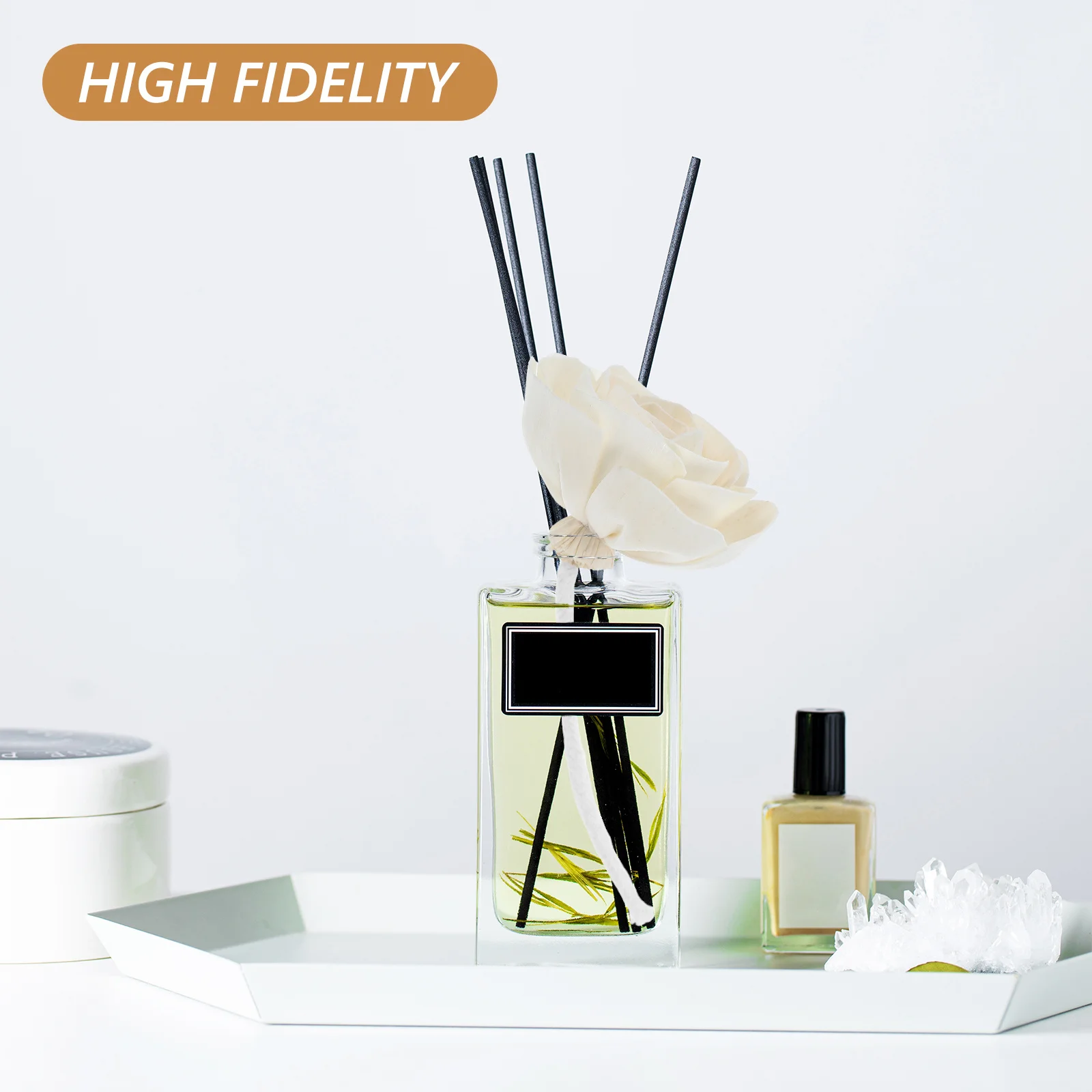 

Flameless Aroma Diffuser Flower Head Realistic Artificial Floral Replacement for Office Home Bedroom Essential Oil Diffuser