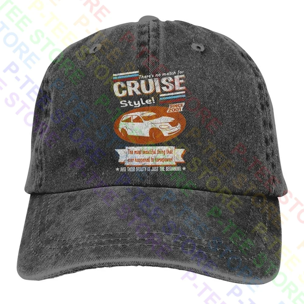 Chrysler Pt Cruiser 2001 Retro Style Car Washed Denim Baseball Cap Trucker Hats Vintage Headwear