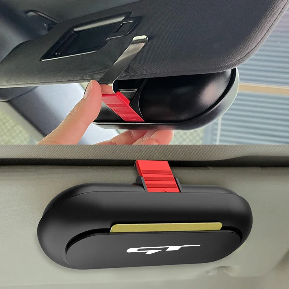 Car Sun Visor Glasses Box Storage Case Sunglasses Holder Visor Sunshade Holder For Kia GT Line Elantra Sportage Rio Ev6 SELTOS