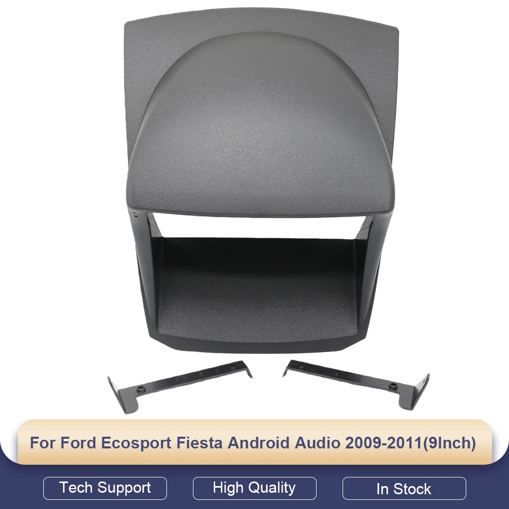 

2 Din 9-дюймовый автомобильный радиоприемник, рама для крепления на панели, комплект адаптера Fascia Canbus Box, декодер для Ford Ecosport Fiesta Android Audio