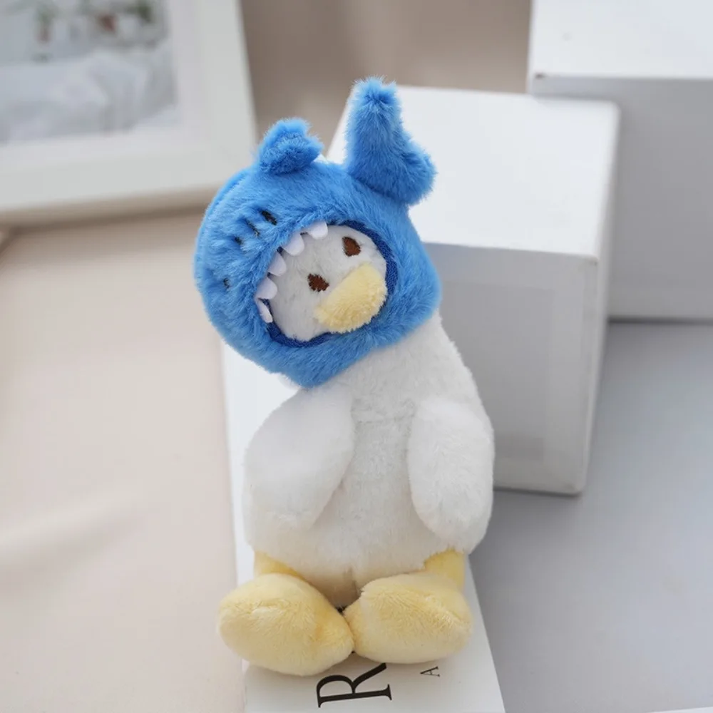 Fashion Stuffed Plush Cartoon Yellow Duck Keychain Animals Creative Duck Bag Pendant Cute Soft School Bag Pendant