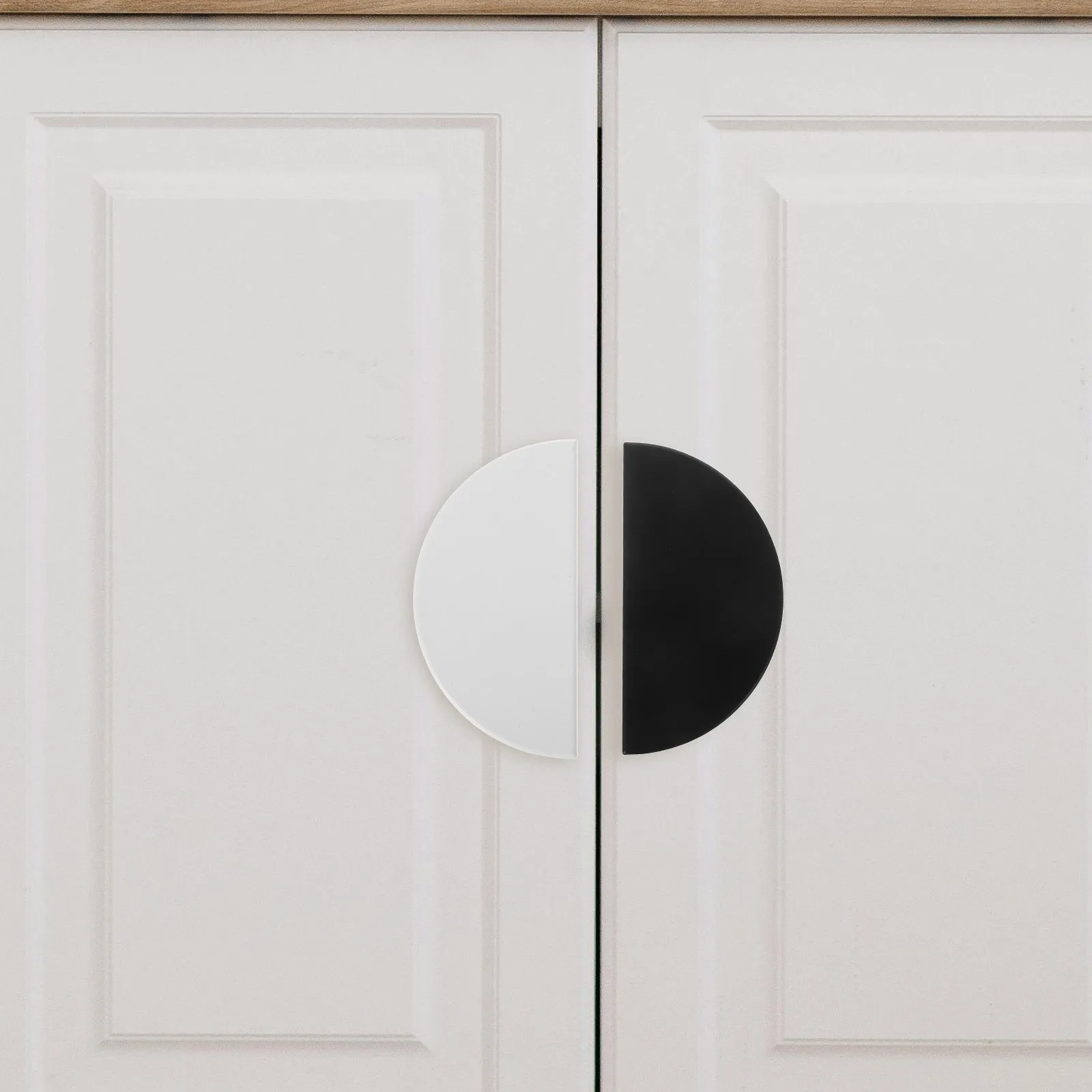 

2 шт. полукруглые ручки для шкафа в скандинавском стиле кремового цвета, полукруглые ручки для ящиков для детской комнаты, шкафа-купе