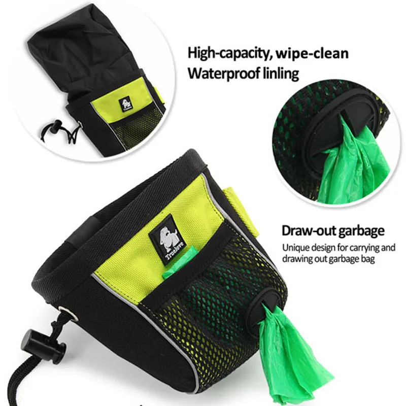 Truelove Snack Treat Bag Waterproof Lining High Capacity Draw-out Garbage Nylon Durable Outdoor Pet Product TLT2051