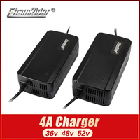 Chamrider 54.6V 4A Lithium Battery Charger 48v Electric Bike Charger for  DC2.1 XLR RCA Li-ion Battery Pack Charger High Quality