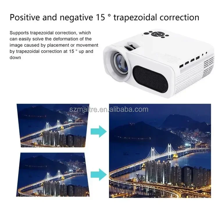 Proyector de vídeo M7 Full HD, 1920x1080, 4K, 200 pulgadas, 300 lúmenes ANSI, portátil, inteligente, WIFI, 3D, LCD