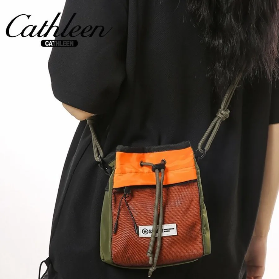 

【Spot goods】Men's fashion handbags functional tool bags handbags men's students fashion sports shoulder backpack.