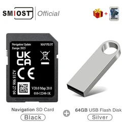 32GB Memory Card for Mercedes A B C E CLA CLS GLS Car Garmin Navigation GPS SD Card with Full 2025 Version A218 V20 Map Pilot