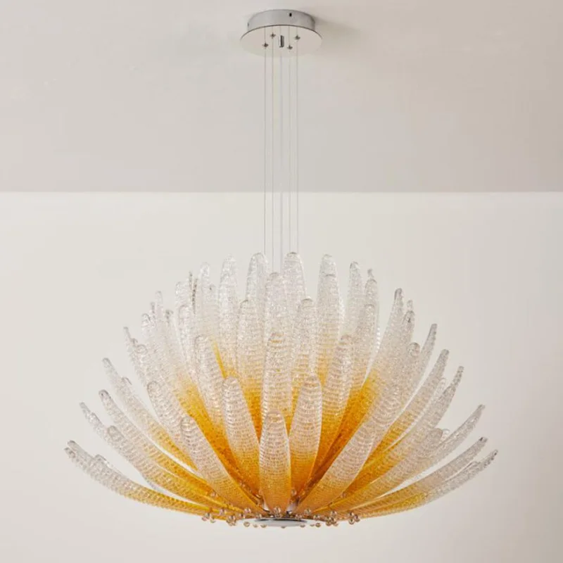 French Luxury Living Room Restaurant Pendant Lights Bedroom Hotel Villa High-end Crystal LED Chandelier Home Decor Lamps Fixture view 6
