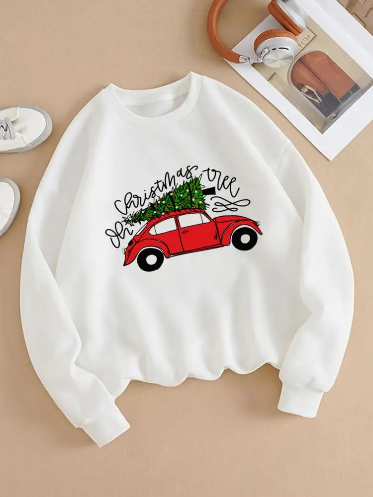 

Lovely Letter Style 90s Sweatshirts Fashion New Year Christmas Pullovers Holiday Graphic Casual Print Female Women Clothing