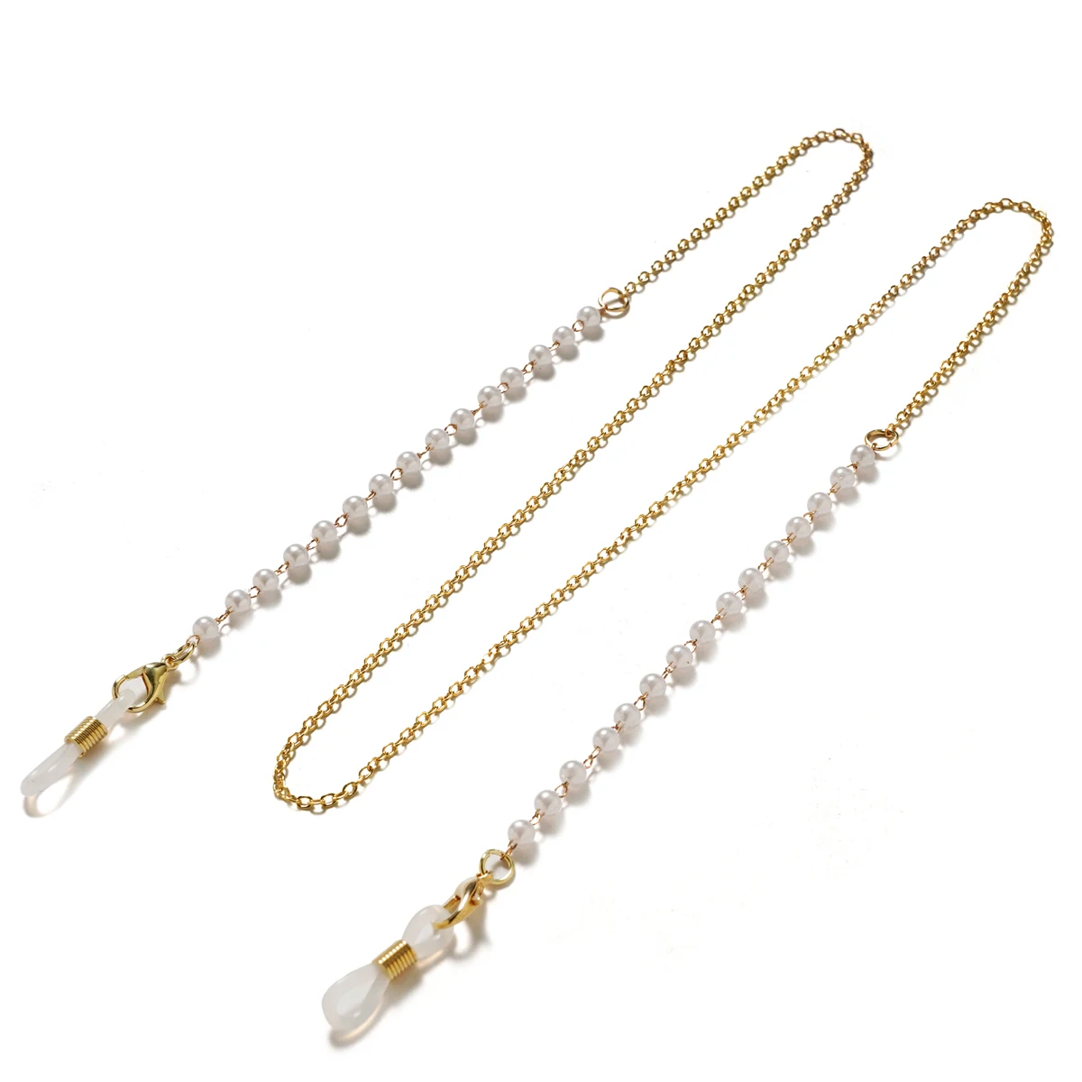 Perle di moda catene per occhiali da sole catene per occhiali da vista in oro collana per occhiali da sole da donna accessori per il fermo degli