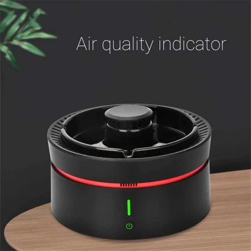 Smart Ashtray Usb Ceramic with Smoking Filter Multi-functional Second-hand Smoke Removal Desktop Negative Ion Purifier