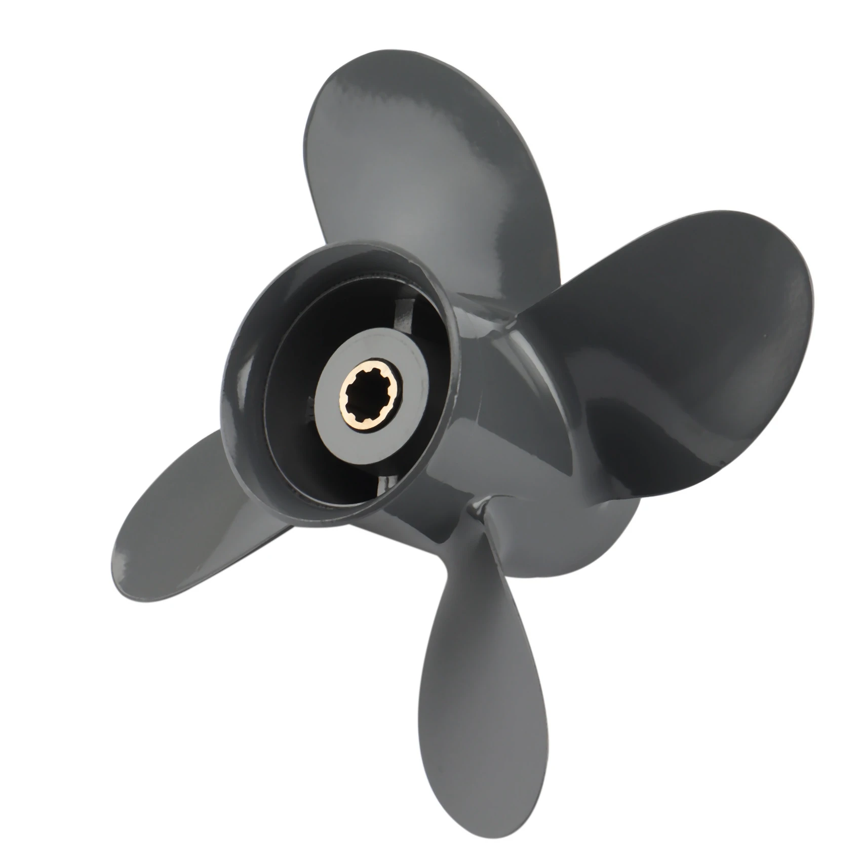 Propeller 4 Blade 9 1/4X10 for Honda and Yamaha Outboard BF8D/BF9.9D BF9.9/BF15A BF15D/BF20 8 Splines 58134-ZV4-010AH