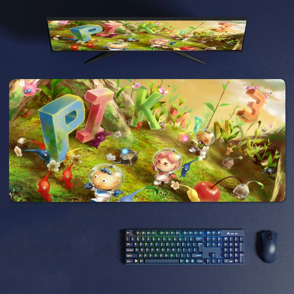 P-Pikmin Mousepad Large Gaming Mouse Pad LockEdge Thickened Computer Keyboard Table Desk Mat image 4
