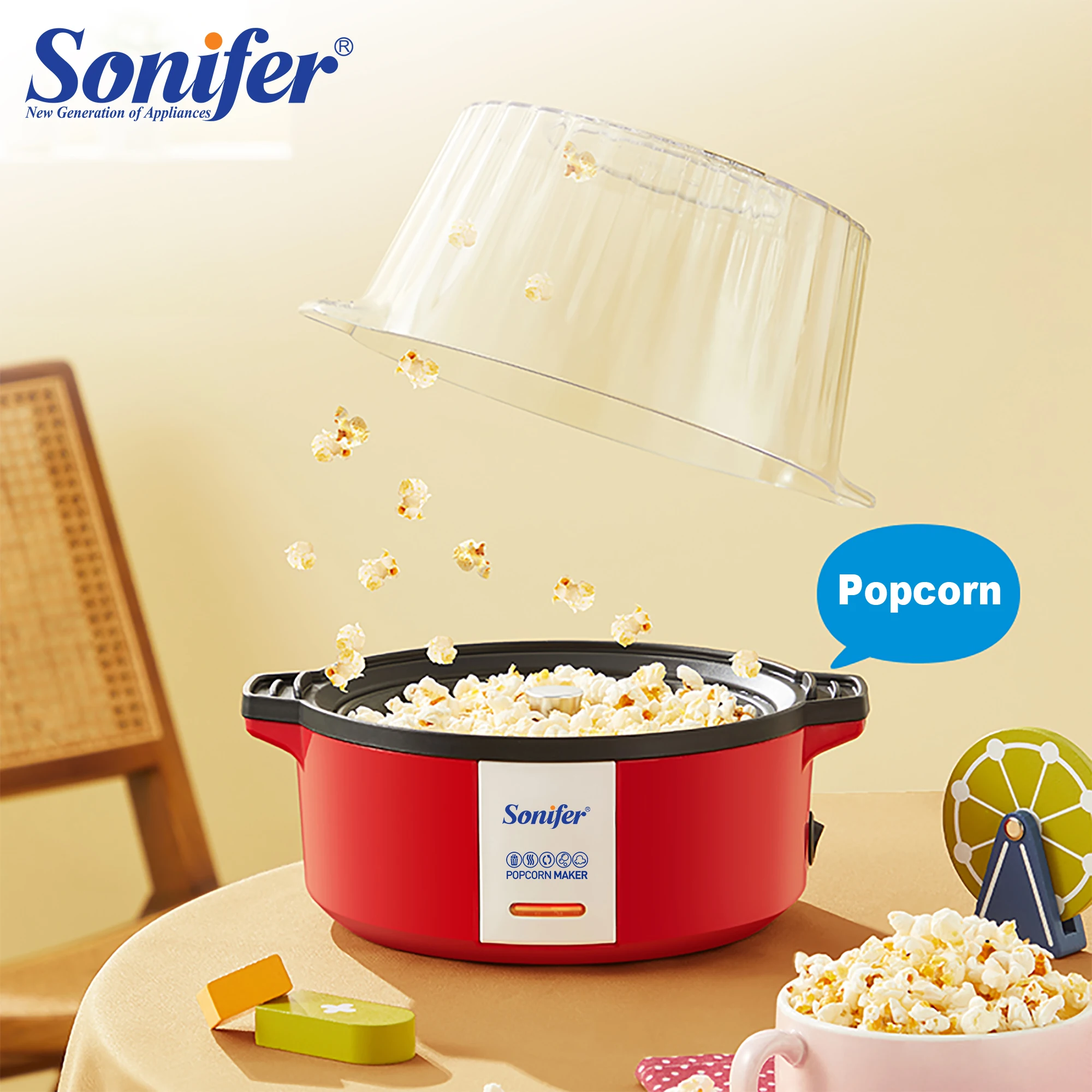 Máquina de palomitas de maíz para
