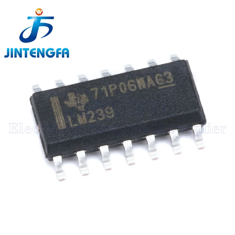 10PCS/Lot LM239 LM239N DIP-14 LM239DR LM239D LM239DT LM239ADR SOIC-14 LM239PW L239 TSSOP-14 SMD Analog Comparators IC