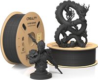 Creality Hyper PLA Filament 1.75mm 30-600mm/s High Speed ​​3D Printer Dimensional Accuracy +/-0.02mm Black 2 Rolls (1KG/Roll)