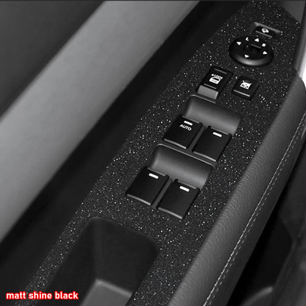 Car Styling Black Carbon Decal Car Window Lift Button Switch Panel Cover Trim Sticker 4 Pcs/Set For Kia sorento 2009-2014