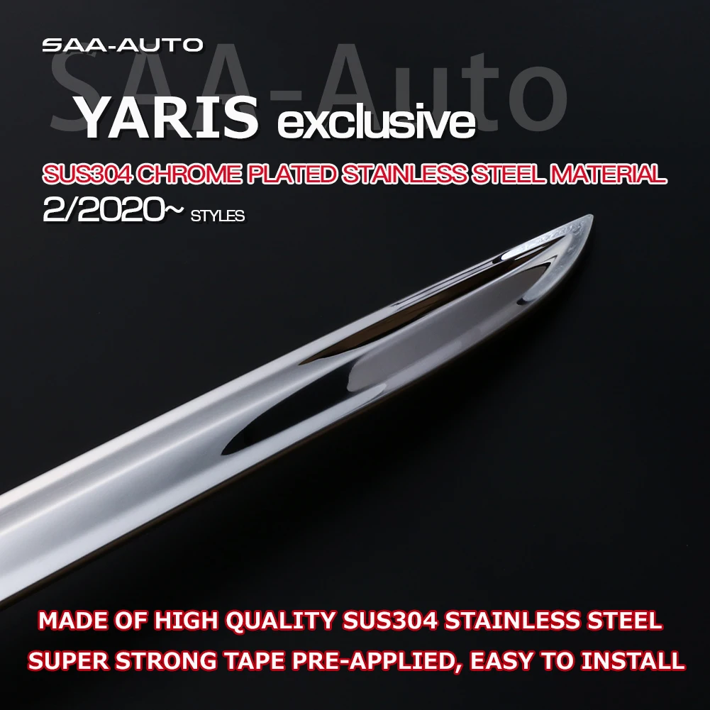 Auto Protection Rear Gate Lower Trim for TOYOTA YARIS KSP210 MXPA1 MXPH1 2020 SUS304 Car Exterior Trim Accessories
