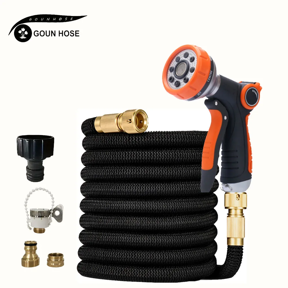

GOUN HOSE Flexible Expandable Garden Hose High Pressure Nozzle Spraye Washer Gun Car Wash Hose Expandable Garden Water Hose