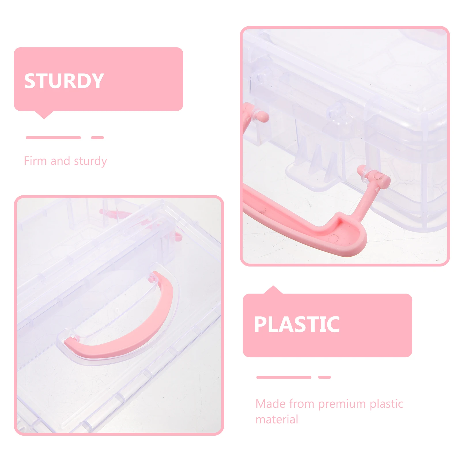 Scatole per matite in plastica impilabili da 8 pezzi Astucci per penne Organizzatore di archiviazione di cancelleria Penna traslucida portatile rigida di grande capacità