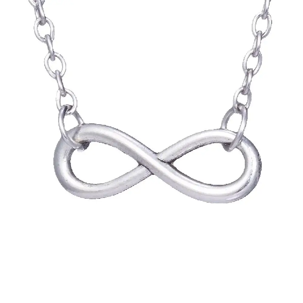 الأزياء 8 كلمة على شكل قلادة سحر إنفينيتي رمز قلادة قلادة مجوهرات هدايا عيد الميلاد عيد الميلاد #1