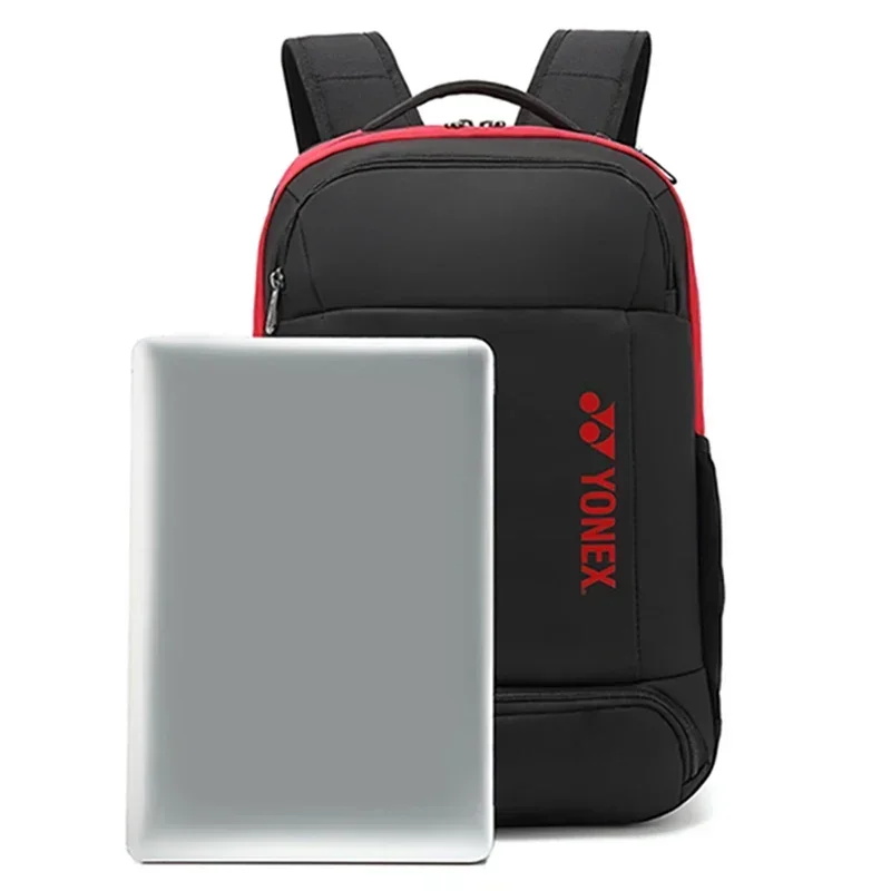 YONEX, mochila deportiva de PU para raqueta de bádminton de alta calidad, bolso de hombro para raqueta de tenis con zapato independiente de gran capacidad