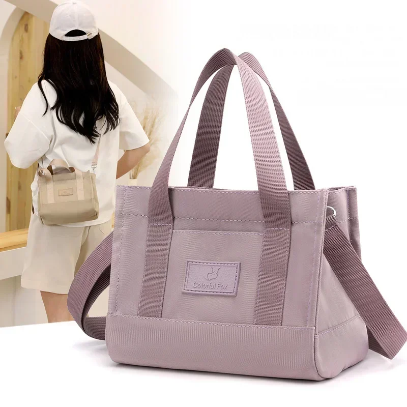 PPW3 Bolsos de hombro de nailon impermeables de Color sólido, bolso cruzado de compras con personalidad Simple, bolso de moda para mujer