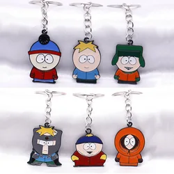 New South Park Anime Keychain The Stick of Truth Kenny McCormick Stan Marsh Model Keyring Ornaments Accessories Children Gift