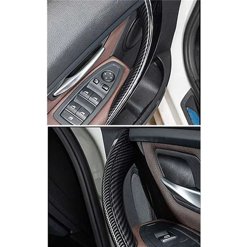 

AU34-2PCS Inner Door Pull Handle Inside Cover Protect Case For-BMW 3/4 Series F30 F35 2012-2018