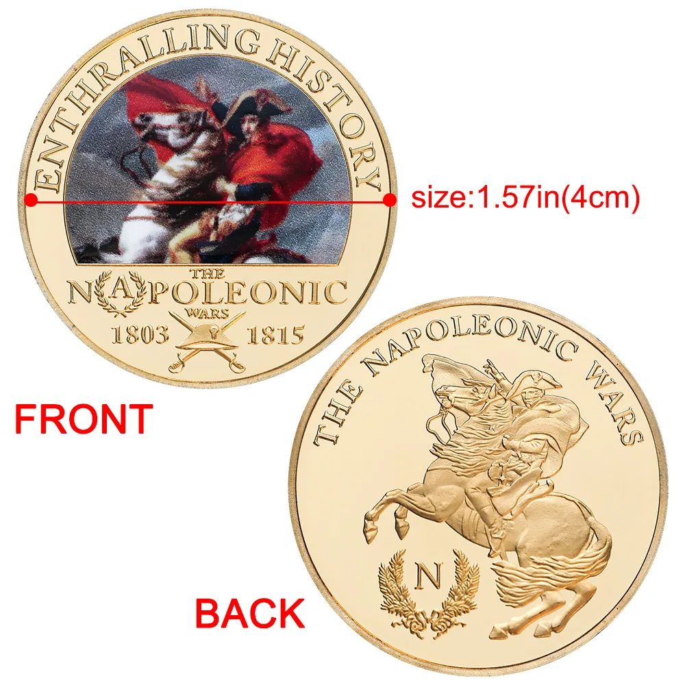 5 قطعة 1803-1815 الحروب نابليونية عملات تذكارية مجموعة نابليون تذكارية ميداليات التحدي العسكري الأوروبي عملة تحصيل هدية #4
