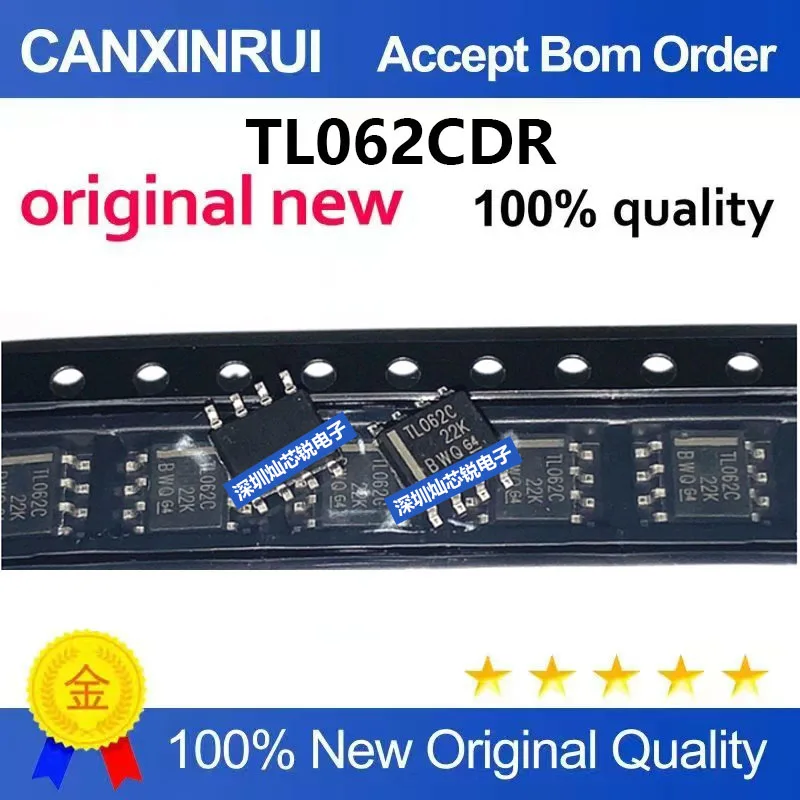 (5-100pieces)Brand new original TL062C TL062CDR SMD SOP8 dual-channel general-purpose operational amplifier chip