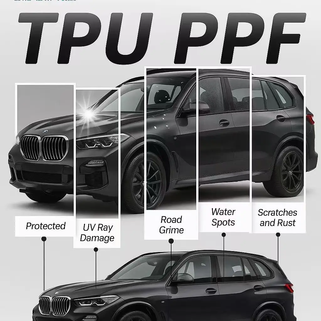 Adaptieve beste PPF zelfklevende beschermfolie Transparante TPU-autofilm TPU-film Fabrikant Roll Car Body Protect