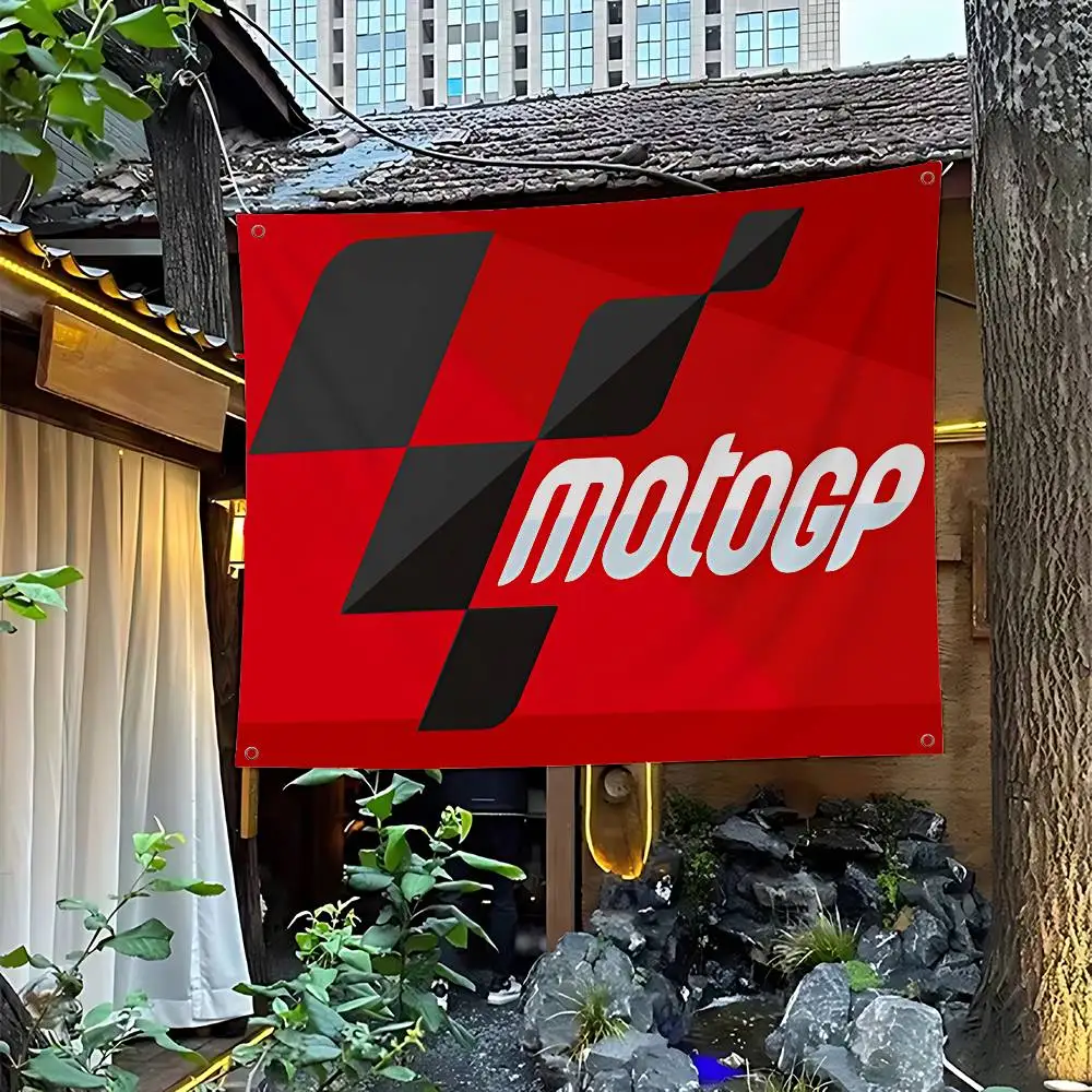 Drapeaux rétro pour Moto GP, choix Multiple, bannière de décoration intérieure pour stand de Studio de vie
