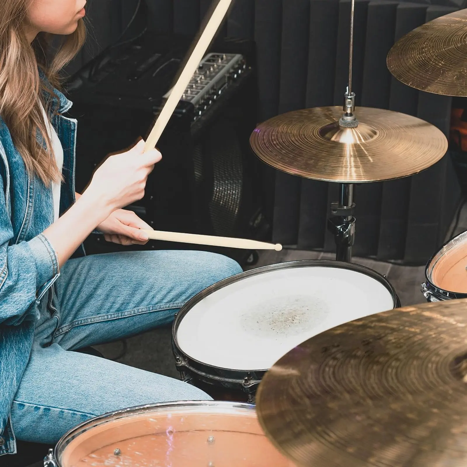 

Набор перкуссионных палочек для начинающих: универсальный комплект барабанных палочек и молотков с удобной рукояткой для занятий в группе