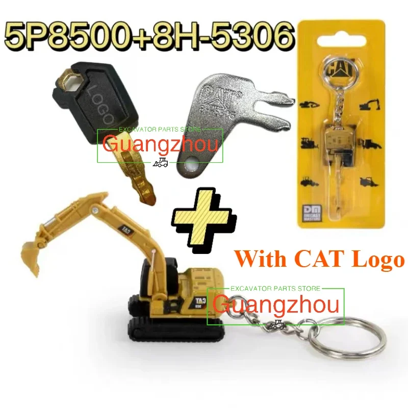 8H5306 5P8500 8398 D8T CATE320D 770 Loader 950M Diecast Mini Engineering Keychain Bulldozer Alloy Excavator Tip Truck Model Toy