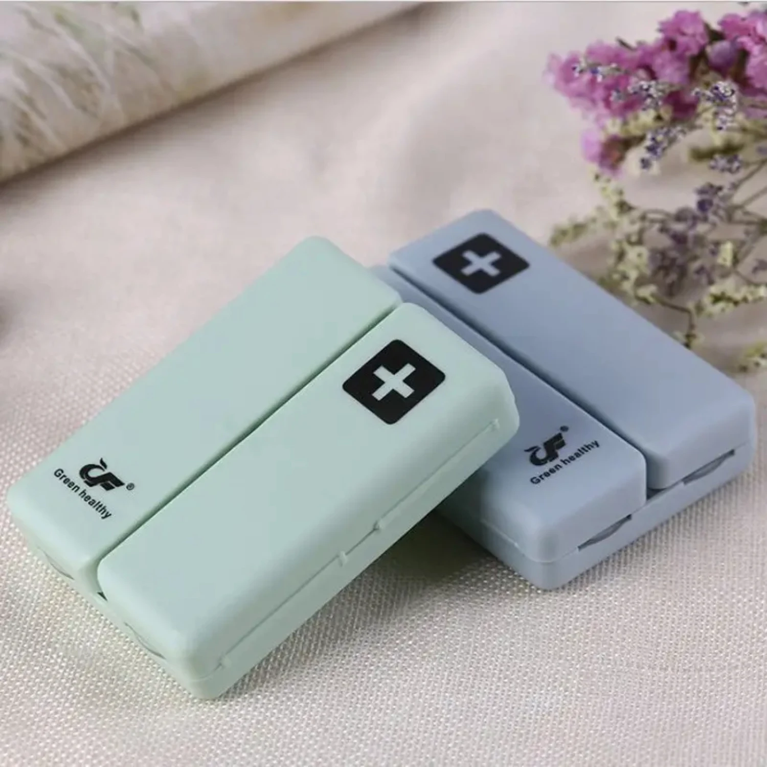 Convenient and versatile large capacity portable foldable pill case with multiple compartments - ideal for traveling assorted