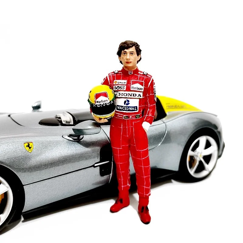 1:18 scala 1 pz modello in resina scena accessorio maschile famosa auto da corsa Racer Action Figure Collection Display giocattoli bambola fan regali