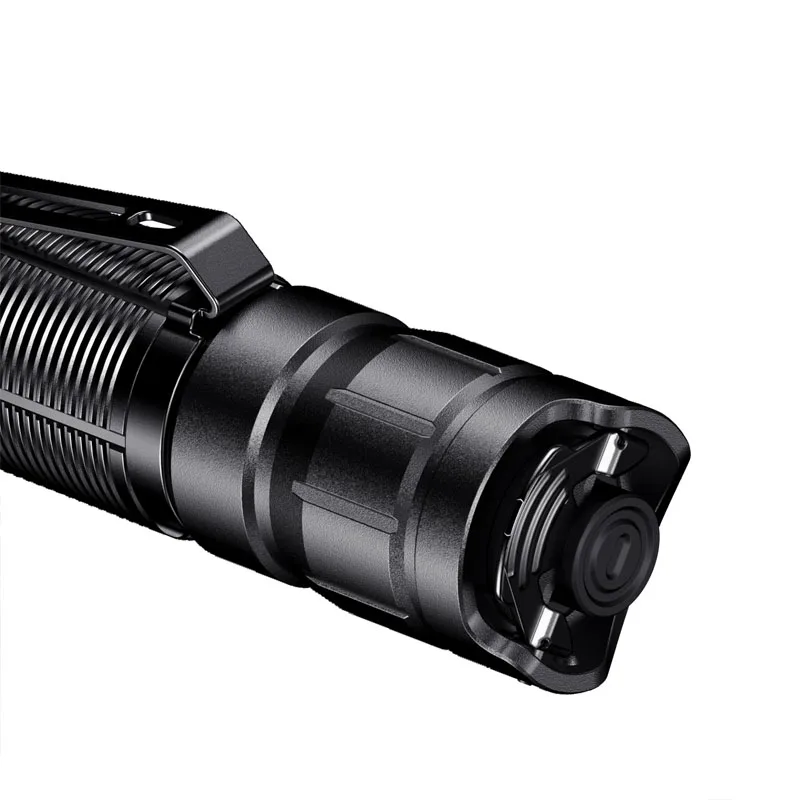 Klarus XT11R Rechargeable LED Tactical Flashlight, 1300 Lumens, 18650 Battery, Type-C Fast Charging with Red/Green Signal Light